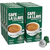 Caf&eacute; La Llave Espresso Aluminum Capsules, Dark Roast, 80ct | Compatible with Nespresso Original Machines, Aluminum Capsules, Simple Convenient Mess-Free Espresso, Bold Latin Flavor