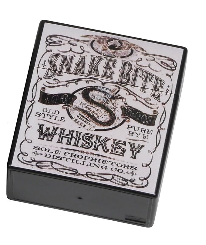 Zigarettenbox XXXL Whiskey White für 50 Zigaretten Etui Kunststoff Raucherbedarf