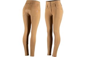 HORZE Women's Tara Full Seat Silicone Grip Breeches | Stretchable, High Waist with 4 Pockets