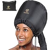 BEAUT'E SEOUL Bonnet Hair Dryer Attachment – Large Soft Hood for Handheld Blow Dryers, Deep Conditioning Cap for Natural Curly Hair, Quick Drying & Hair Treatment