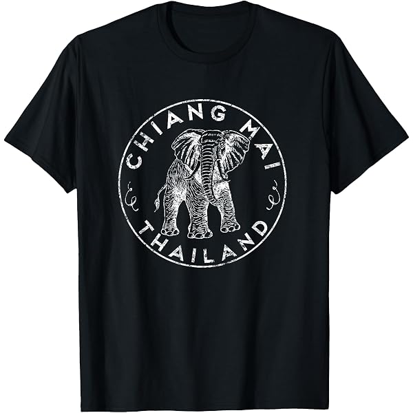 Phuket Thailand Vintage T-Shirt - Elephant Graphic Tee Retro Travel Souvenir Soft Cotton T-Shirt - View #3