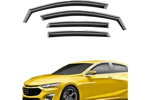 AEROGUYS Extra Durable Window Deflectors in-Channel Window Visors Rain Guards Fit for Chevrolet (Chevy) Malibu 2016-2025, Sun Visors, Wind VentVisors, Vent Shades, Exterior Car Accessories - 4 pcs. AG0426