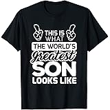 World's Greatest Collection Apparel & GiftsWorld's Greatest Son Best Son Ever T-Shirt T-ShirtOEKO-TEX STANDARD 100