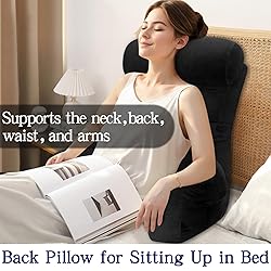 Tinuniyaa Back Pillow for Bed Sitting Up, Reading