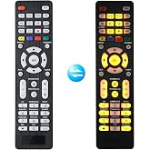 Universal TV Remote for Insignia, Sanyo, Philips, Sharp, Toshiba, Hitachi, Vizio,Samsung, LG, Sony, JVC, TCL, Hisense, Vestel, Seiki, Magnavox, Haier, Panasonic, Backlit Universal Remote Control