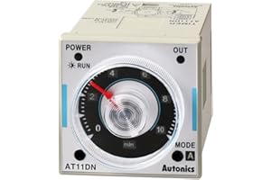 AUTONICS USA, INC AUTONICS AT11DN (100-240VAC/24-240VDC) Timer, Analog, 6-Mode, Multi-Range, DPDT(2c), 100-240VAC/24-240 VDC, 11-Pin, (Socket req'd)