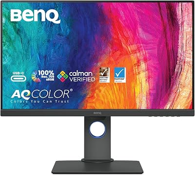BenQ PD2705Q 27 inch IPS Monitor 2K QHD USB-C KVM Display Pilot