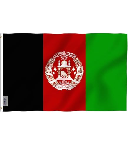Afghanistan Nationalflagge 90x150cm - Wetterfest, Beidseitig Bedruckt, Für Innen & Außen