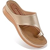 Aomigoct Sandals for Women Wedge Shoes: Comfortable Orthopedic Sandals Womens Dressy Summer Flip Flops Casual Walking Wedges