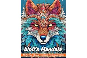 Wolfs Mandala: Christmas Coloring Books with Wolfs Mandala for Stress Relief and Relaxation (Coloring for Kids & Adults)
