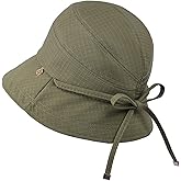 Wanheart Women’s UPF 50+ Bucket Hat – Adjustable Foldable Wide Brim Summer Sun Hat with Chin Strap for Travel Beach