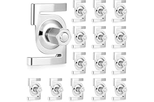 DERTE 10 Pcs T Bar Drop Ceiling Clip Track Lighting Attachment 120v T Bar Grid Drop Ceiling Clip Trac-Lites T-Bar Attachment Clip to Mount Track to Drop Grid for Systems in Chrome