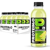 Protein2o 20g Whey Protein Isolate Hydration Drink, 350mg of Electrolytes, Vitamins B5 & B6, Sugar Free, Lemon Lime, 16.9 oz 