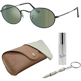 Ray-Ban RB3547N OVAL FLAT LENSES Sunglasses with Official Eyewear Kit