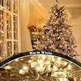 ANSIO Christmas Lights 100 LED 10m Warm White Mains 3m Cable view 7