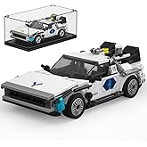 Mould King Speed Champions Model Car Building Kit with Display Box, 27019 Back to The Future Time Super Car Building Blocks, 