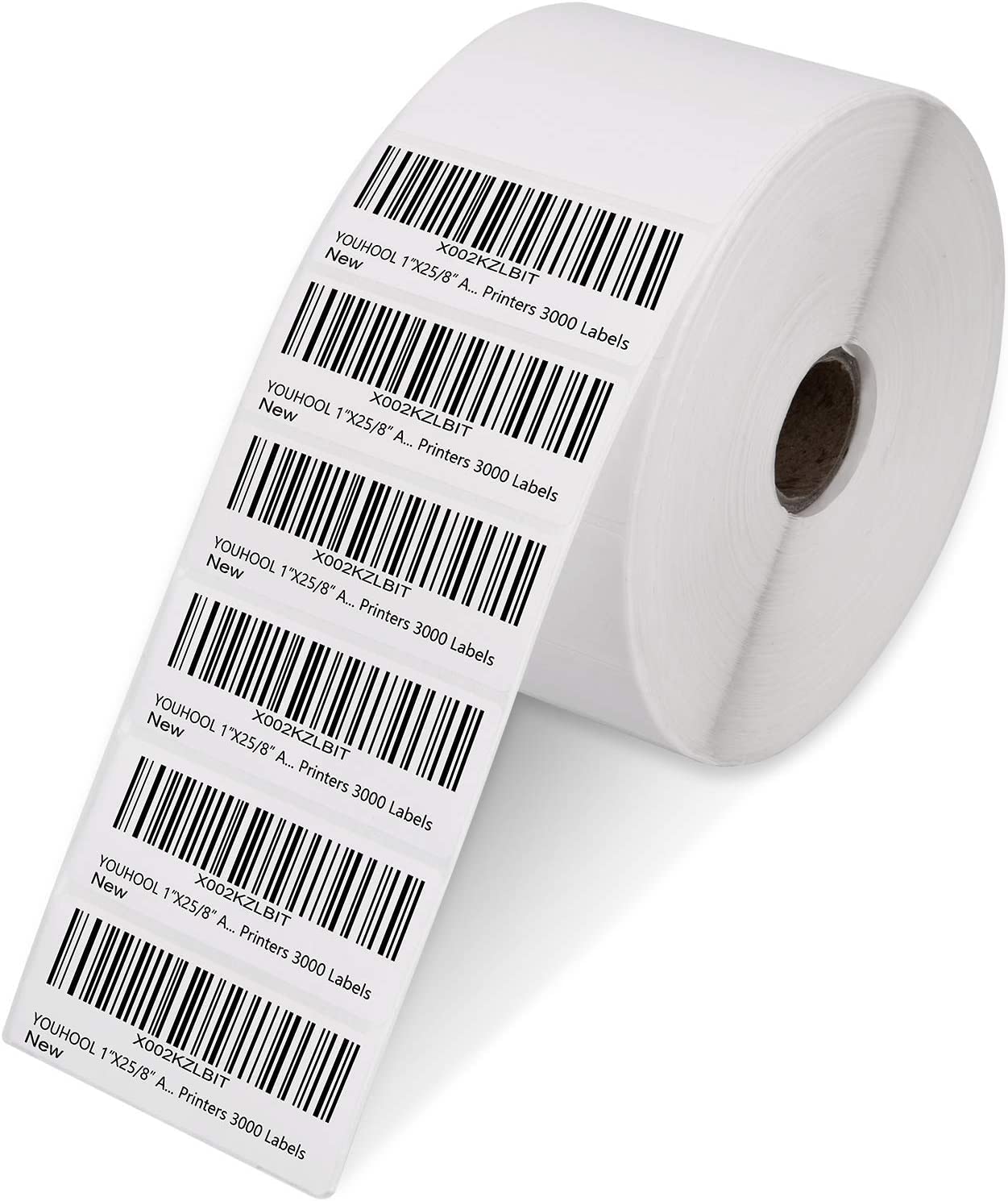 YOUHOOL 25.4mm X 66.7mm 1” X 2 5/8” Direct Thermal Address Labels Roll Return Address Roll Compatible for Zebra, Rollo Direct Thermal Printers