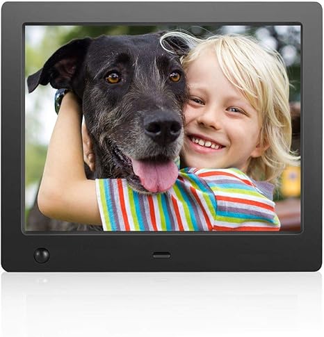 Flyamapirit Digital Picture Frame 8 Inch Electronic Digital Photo Frame With High Resolution 1024x768 Ips Lcd And Motion Sensor1080p 720p Video