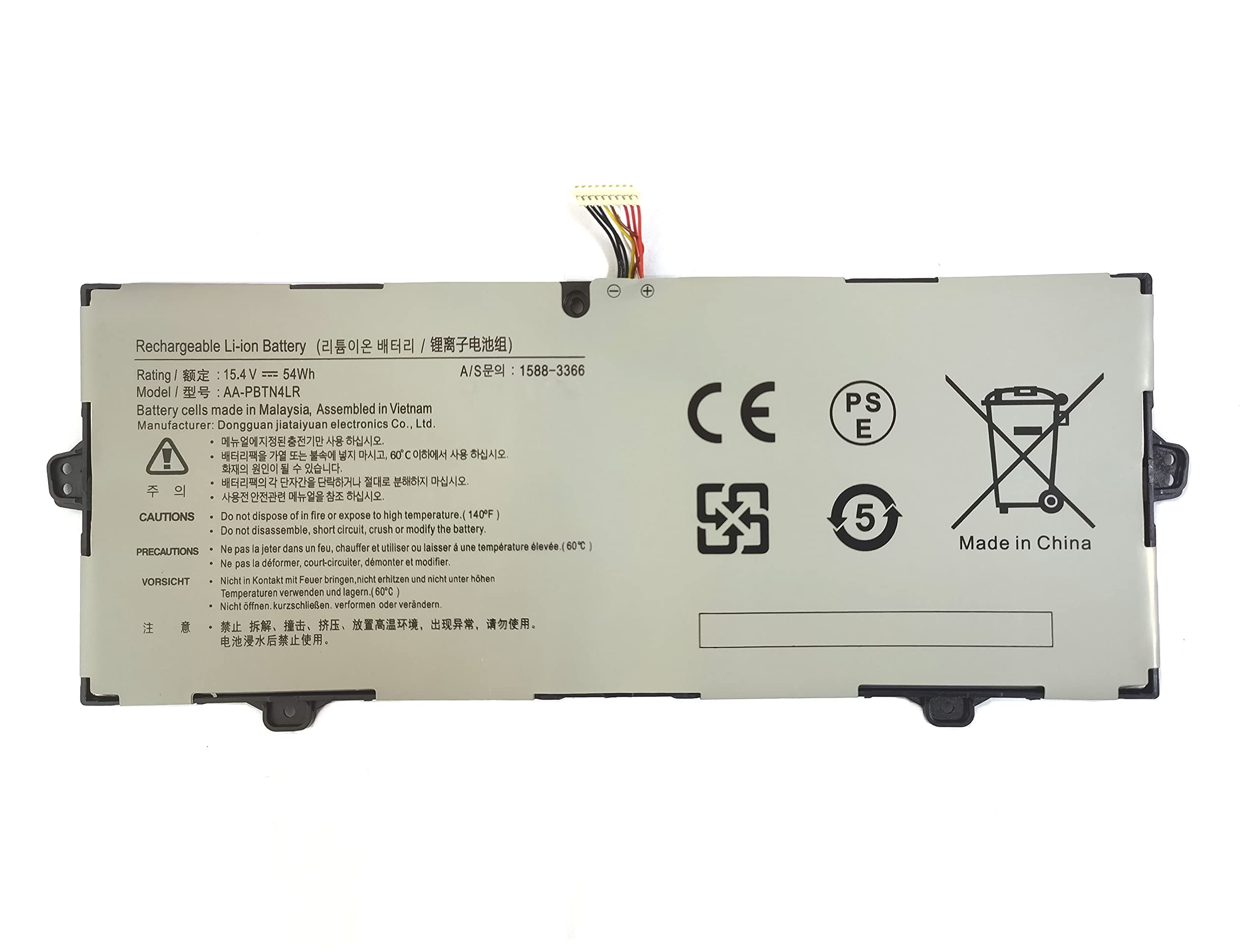 7xinbox 15.4V 3530mAh 54Wh AA-PBTN4LR AA-PBTN4LR-05 BA43-00386A Replacement Laptop Battery for SAMSUNG NP940X3M NP940X3M-K01us NP940X3M-K02US NP940X5M NP940X5N