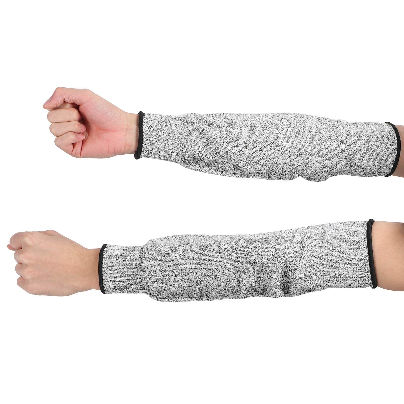 Zerodis Safety Arm Sleeve, 1 Pair Arm Protector Gardening Sleeve Gardening Cut-Resistant Sleeve HPPE Level 5 Work Safety Arm Protector