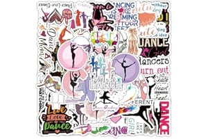 100Pcs Dance Stickers for Water Bottle,Skateboard,Scrapbook, Bike,Guitar,Computer,Car,Laptop,Motorcycle,Luggage,Dancing Water