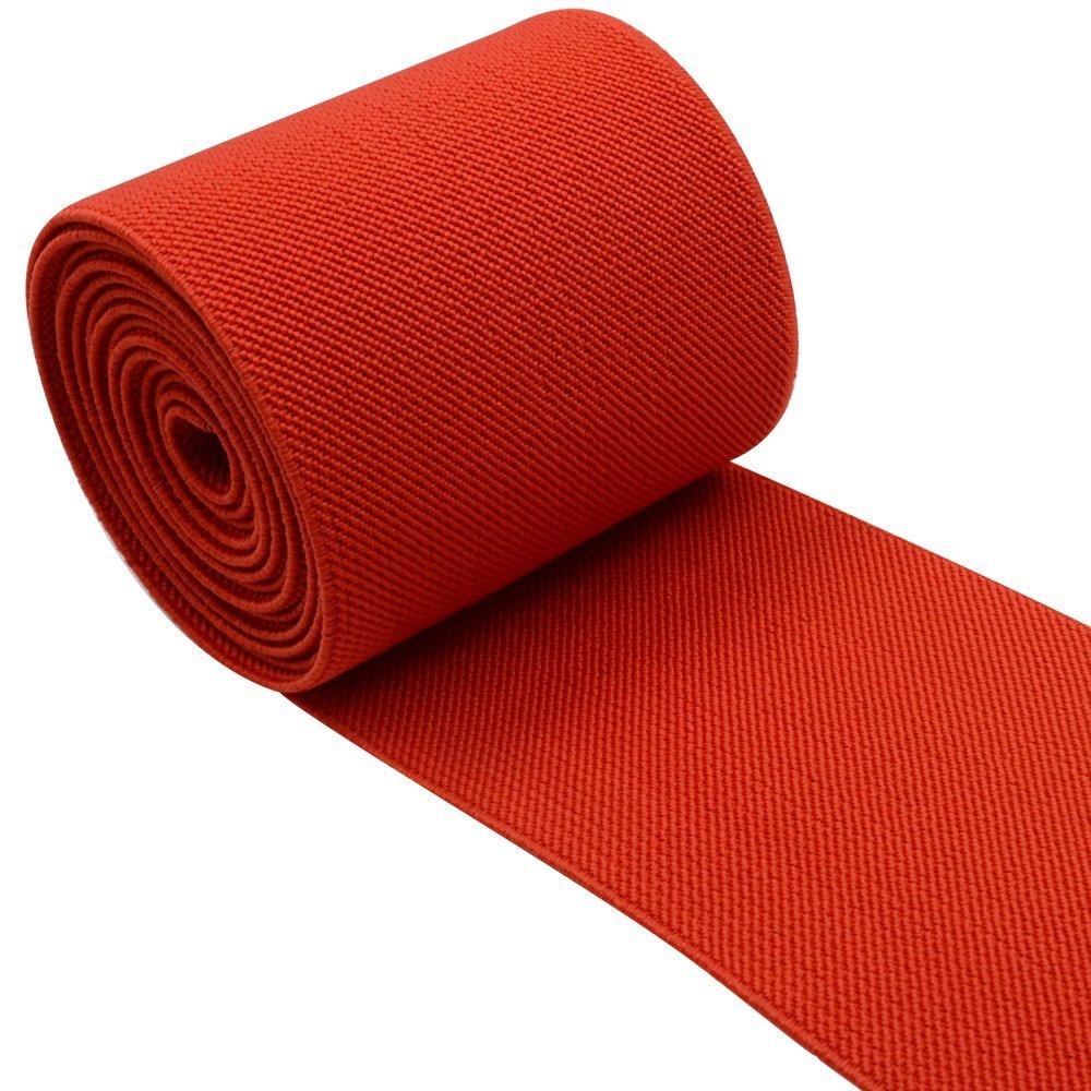 Photo 1 of Strapcrafts 3-Inch Wide by 2-Yard Colored Woven Elastic Band,Red13030