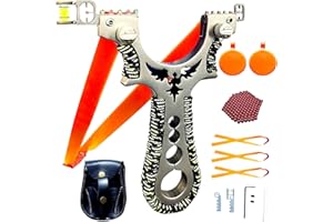 JFHH Slingshot for Hunting Sling Shot Set for Adults，Sling Shot Gun with Aiming,Pocket Size Design - Ideal for Hunting, Shooting, Fishing, Squirrel,Hunting Slingshot for Catapult Game, Outdoor