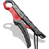 SNAIL TRAIL 7.5" / 9" Floating Fish Gripper, Bass Mouth Fishing Grabber | Caught Catfish Holder, Fish Scale Clamp, Saltwater Trout Lip Grip Tool, Angler Gifts, Kayak Accessories
