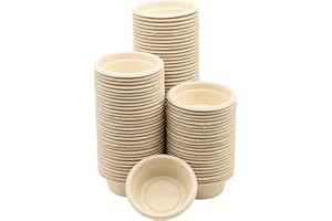Pangea Large 1.5oz Paper Crested Gecko Food & Water Cups, 100 ct. - Mini Bowls for Reptile Feeding