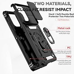 for Motorola Edge 2024 Case with Slide Camera Cover