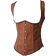 Alivila.Y Fashion Corset Womens Faux Leather Steampunk Corsets Victorian Bustier Top
