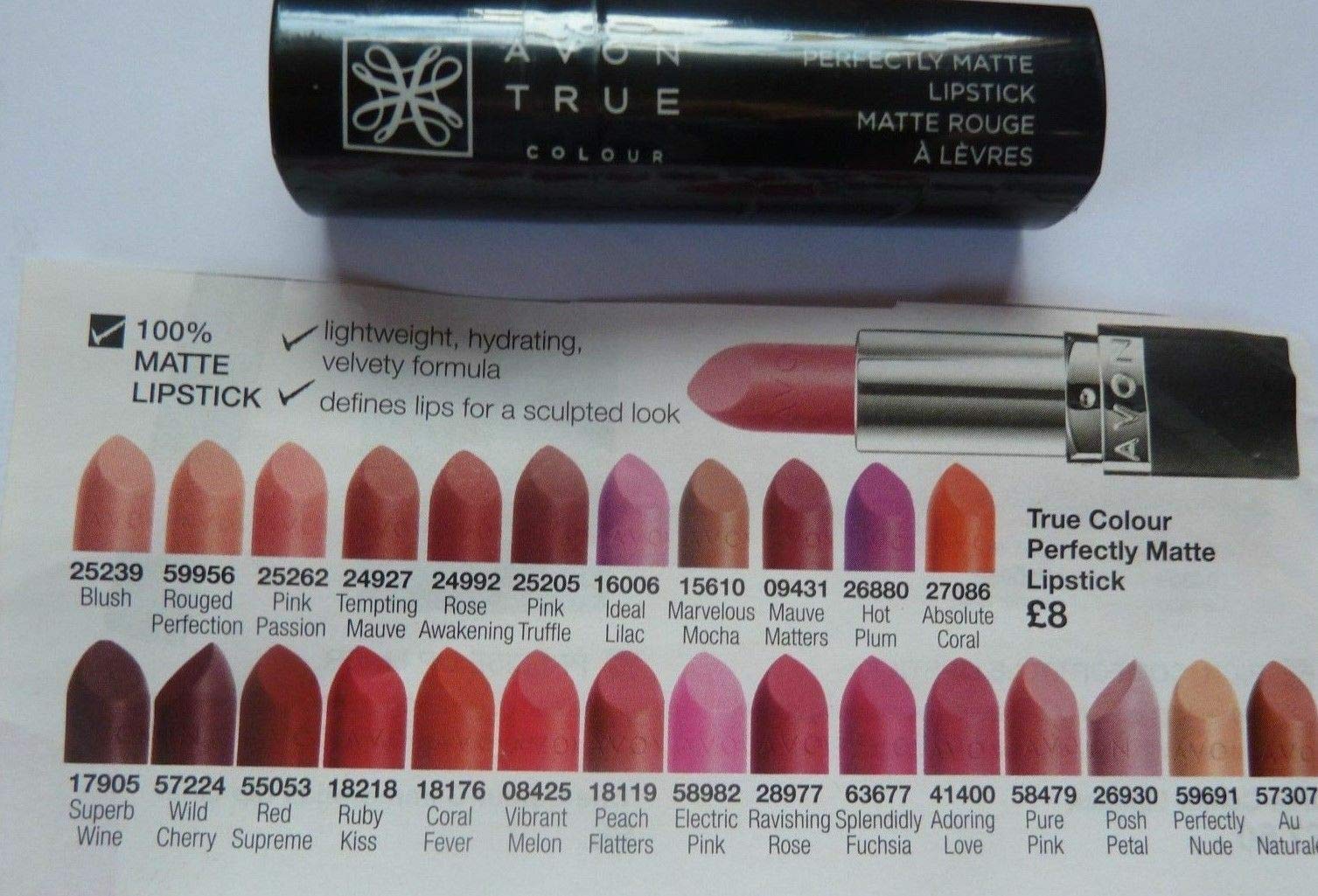 avon true perfectly matte lipstick