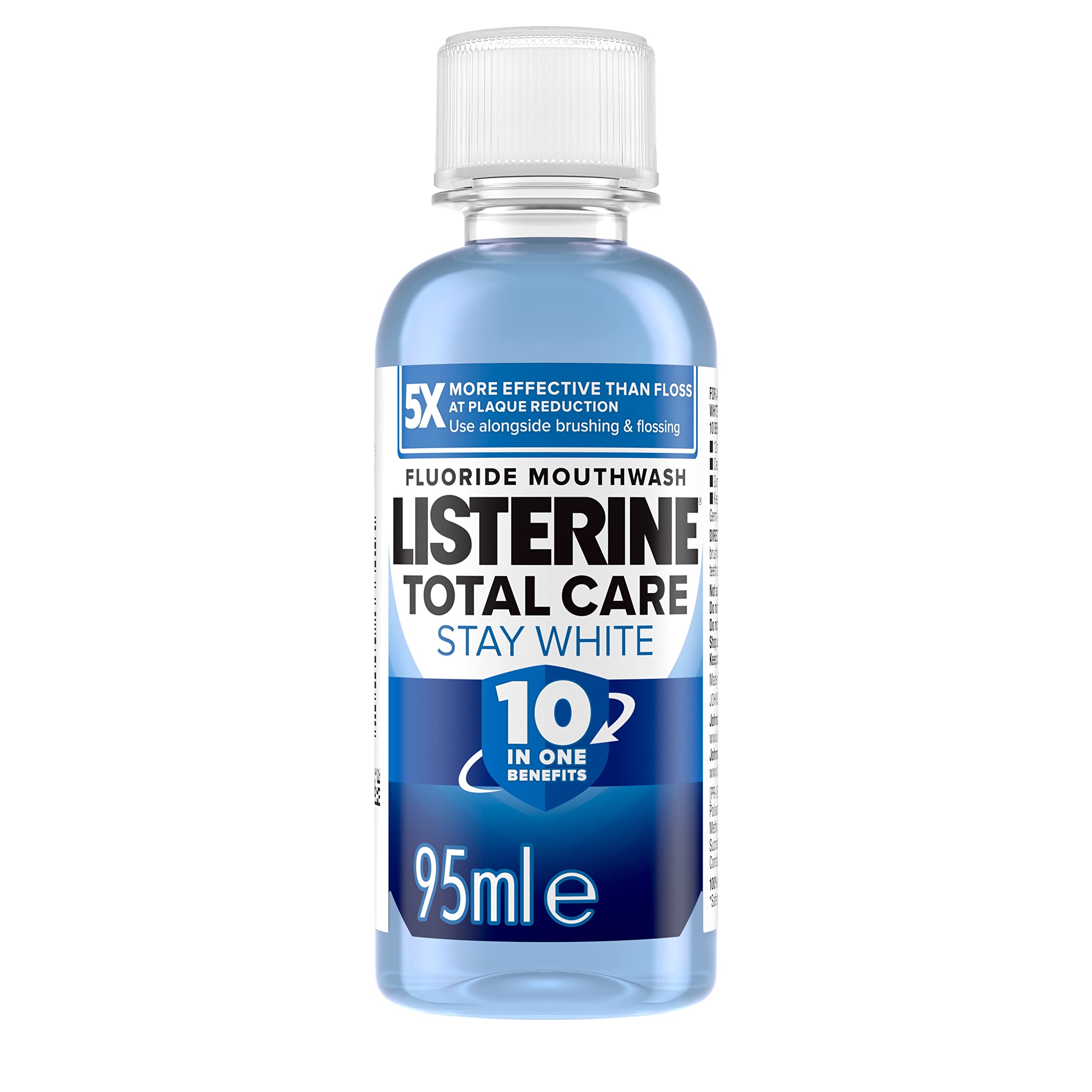 Listerine Stay White Mouthwash, Arctic Mint, 95 ml