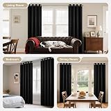Joydeco Blackout Curtains 72 Inch 2 Panels Thermal Insulated Grommet view 8