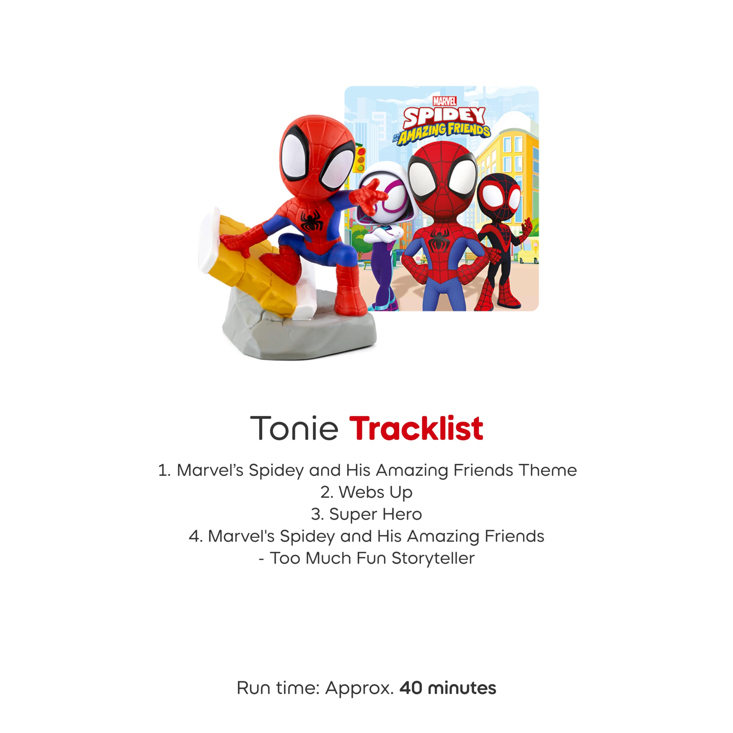 Tonies Spidey Audio Toy Figurine from Marvel's Spidey & His Amazing Friends