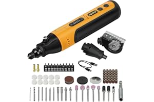 WITLIGHT Mini Cordless Rotary Tool Kit, 4V Rechargeable Multi-Purpose Carving Tools 18,000RPM, 5-Speed with 84PCS Accessories for Grinding, Cutting, Wood Carving and Engraving Handmade/DIY Creations