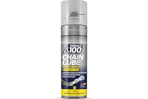 Formula 100 Dry Conditions Bike Chain Lube – Dry Weather Lubricant for Bicycles & Electric Bikes – Deep Penetration, Extends Lifetime, Protects Against Corrosion – 300ml Aerosol (10.14 oz)
