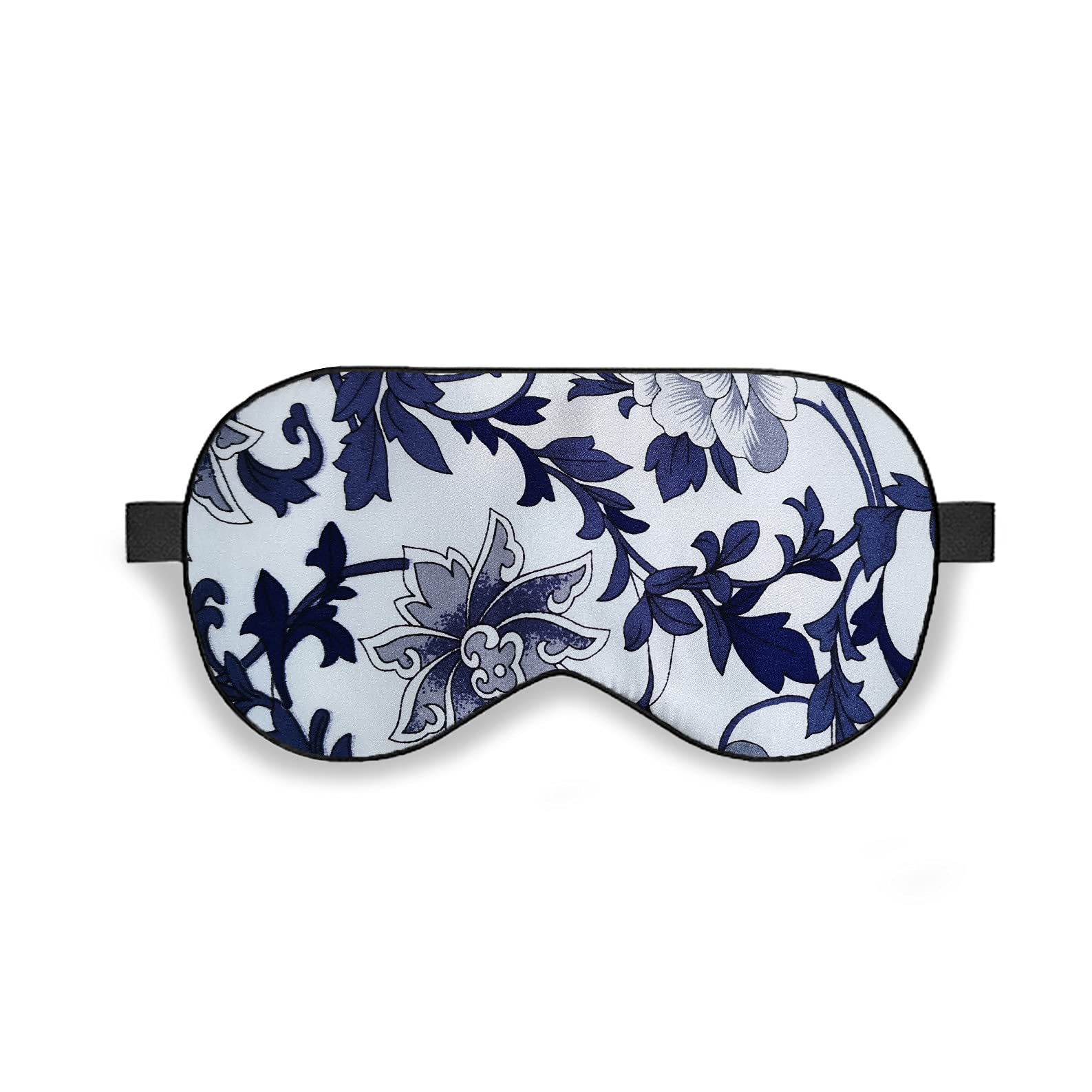 Sleep Eye Mask, Vrandu Blindfold, Smooth Natural Silk Eye Mask with Adjustable Strap Comfortable and Light Blocking for Men Women and Kids Sleep Teens Blind Fold.