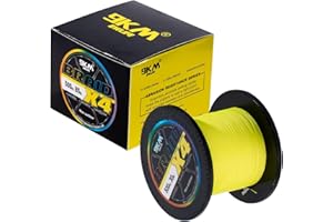 9KM DWLIFE Braided Fishing Line 8LB-120LB Dyneema Fishing Line, Zero Stretch & Anti-Bite Coating for Freshwater/Saltwater Fishing 4/8 Strands