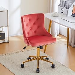 VINGLI Watermelon Red Armless Home Office Desk