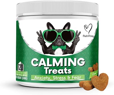 NutriPaw Calming Treats For Dogs - Non Drowsy Stress & Anxiety Aid