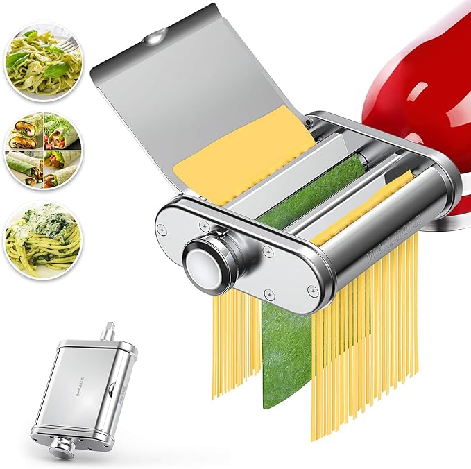 Pasta Maker Attachment 3 in 1 Set for KitchenAid Stand