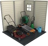 Duramax StoreMate PLUS 6x6 Plastic Garden Shed with Heavy-Duty Floor Dark Grey view 4