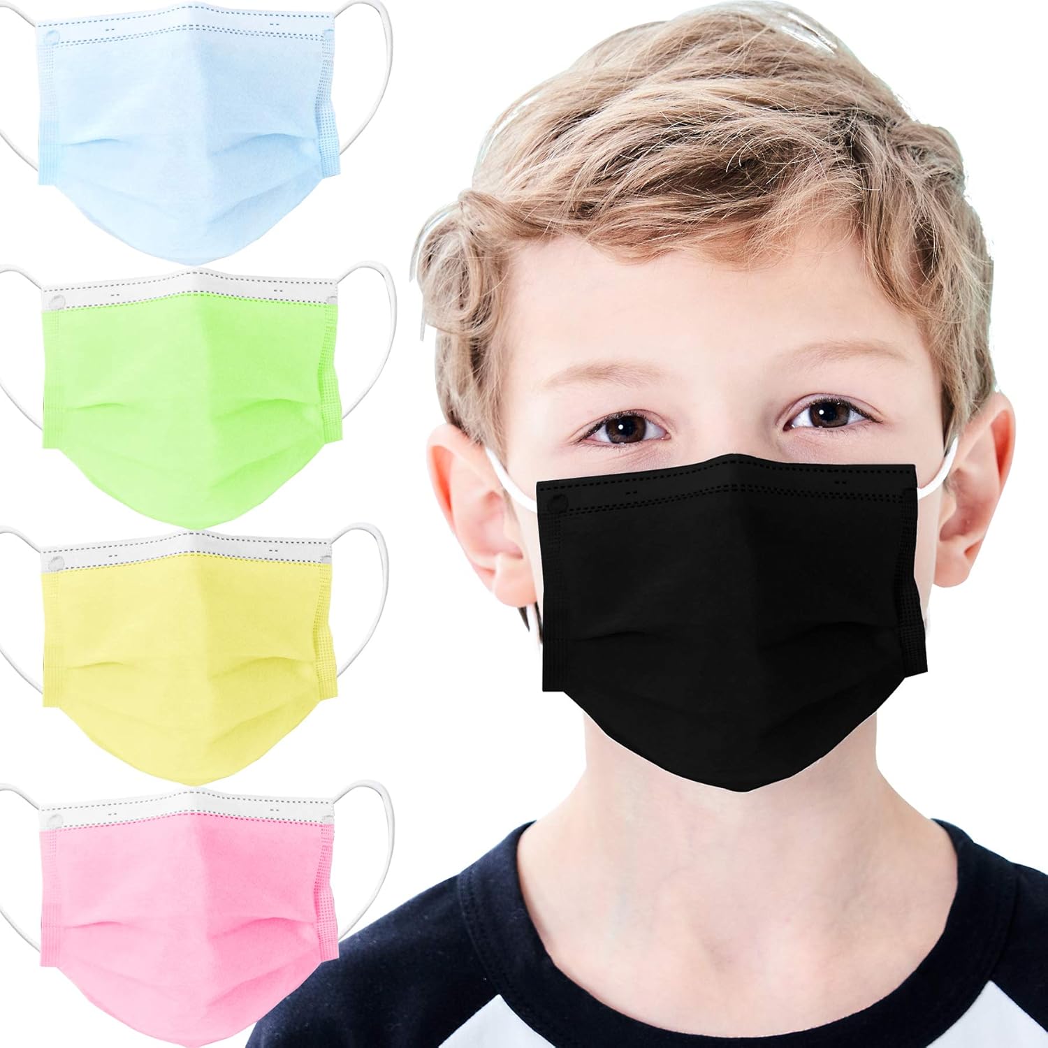50 Uds. Mascarilla Desechable Para Niños Con Estampado De Dibujos Animados Mascaras Protectoras Para Ninos Banyuo Hogar - Foto 9