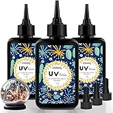 OSBANG Crystal Clear Hard UV Resin Upgraded Formula Ultraviolet Fast Curing for Jewelry Making Craft Decoration, Hard Transpa
