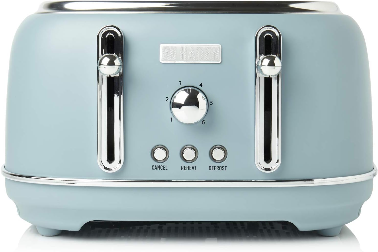 Haden Highclere Toaster Electric StainlessSteel Toaster, 685815W, Four Slice, Blue Amazon