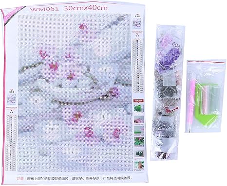 Amazon Bee Blue 刺繍キット 絵画キット ラインストーン絵 Diy 手作り 5d インテリア ホーム レストラン 装飾 プレゼント 花 石 インテリア オンライン通販