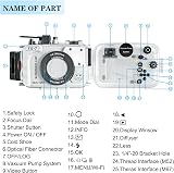 Sea frogs Waterproof Case for OM SYSTEM TG-7 195FT/60M Diving Camera Housing view 3