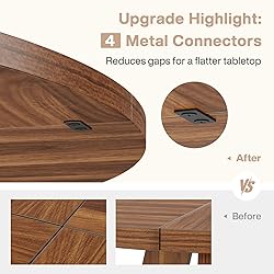 Tribesigns Round Dining Table Wood Kitchen Table