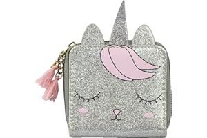 MayeBridge Cute Unicorn Purse Unicorn Zipper Around Wallet PU Leather Coin Purse For Girls Women With Tassels Christmas Gift(Cute Cat 0605)